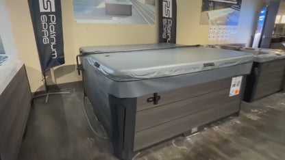 AIRCAP 1 cover folding back onto a cover lifter and closing again at Southern Leisure Spas & Wellness
