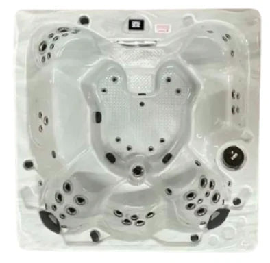 Top-down view of the Coast Spas Freedom Elite HP hot tub — 92" x 92" square cabinet