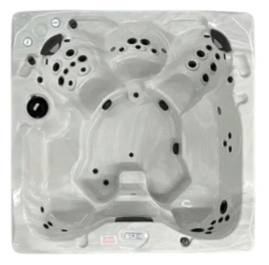 Top-down view of the Coast Spas Freedom Oasis LP hot tub — 92" x 92" square cabinet
