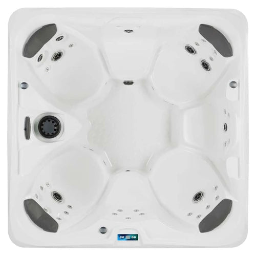 Top-down view of the Garden Leisure Spas Garden-742 hot tub — 84" x 84" square cabinet