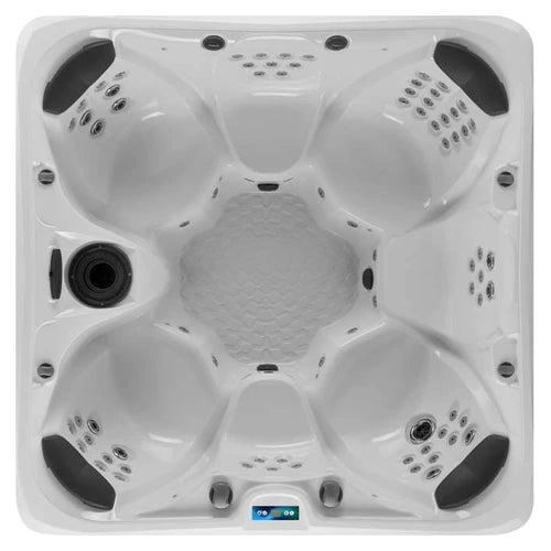 Top-down view of the Garden Leisure Spas Garden-780 hot tub — 84" x 84" square cabinet