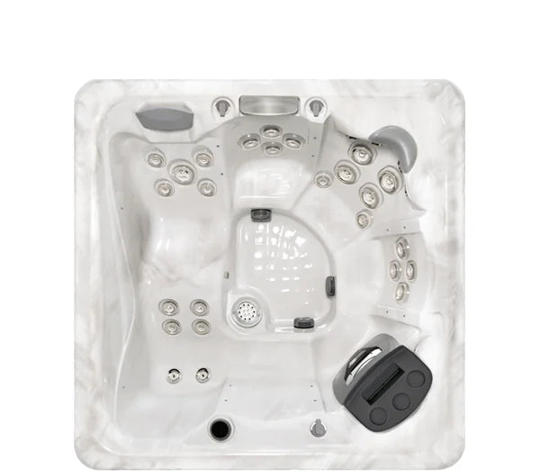 Top-down view of the Master Spas TS 6.2 hot tub — 78" x 78" square cabinet