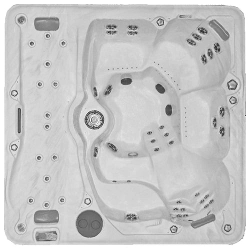 PDC Spas Sunrise (2008–2013) replacement hot tub cover — AIRCAP 1 X-Large