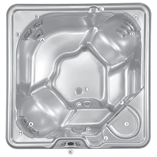 Tiger River Spas Sumatran replacement hot tub cover — AIRCAP 1 XX-Small